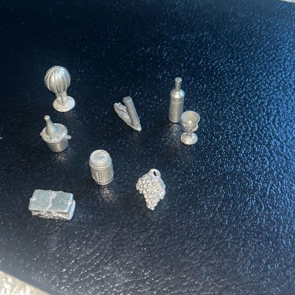 1997 Monopoly Napa Valley pewter pieces 8￼ - Picture 2 of 11